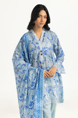 3PC Lawn Printed Suit With Schiffli Embroiderd IUSTKSD-2029