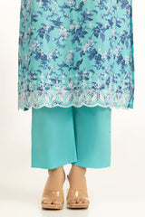 3PC Lawn Printed Suit With Schiffli Embroiderd IUSTKSD-2034