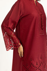 3PC Lawn Schiffli Embroidered Suit IUSTKSD-1082