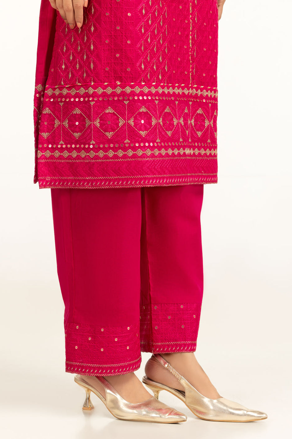 3PC Lawn Sequence Embroidered Suit