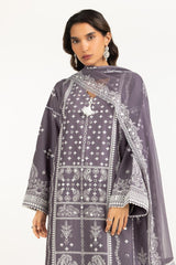 3PC Lawn Sequins Embroidered Suit IUSTKSD-2131
