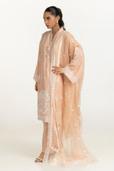 3PC Lawn Sequins Embroidered Suit IUSTKSD-2140