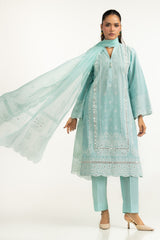 3PC Lawn Sequins Embroidered Suit IUSTKSD-2155