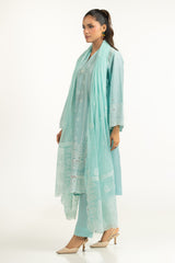 3PC Lawn Sequins Embroidered Suit IUSTKSD-2155