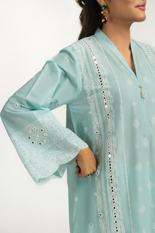 3PC Lawn Sequins Embroidered Suit IUSTKSD-2155