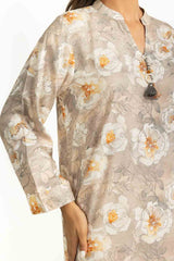 3PC Linen Printed Suit IUSTKSD-1129