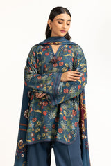 3PC Linen Printed Suit IUSTKSD-1231