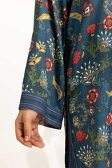 3PC Linen Printed Suit IUSTKSD-1231