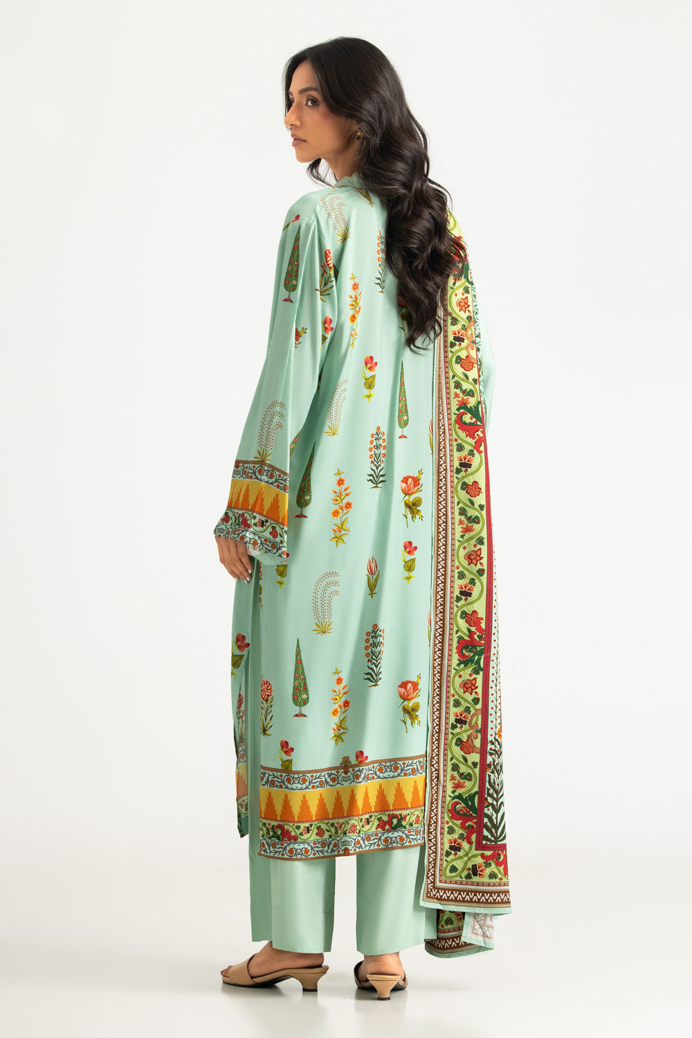 3PC Linen Printed Suit