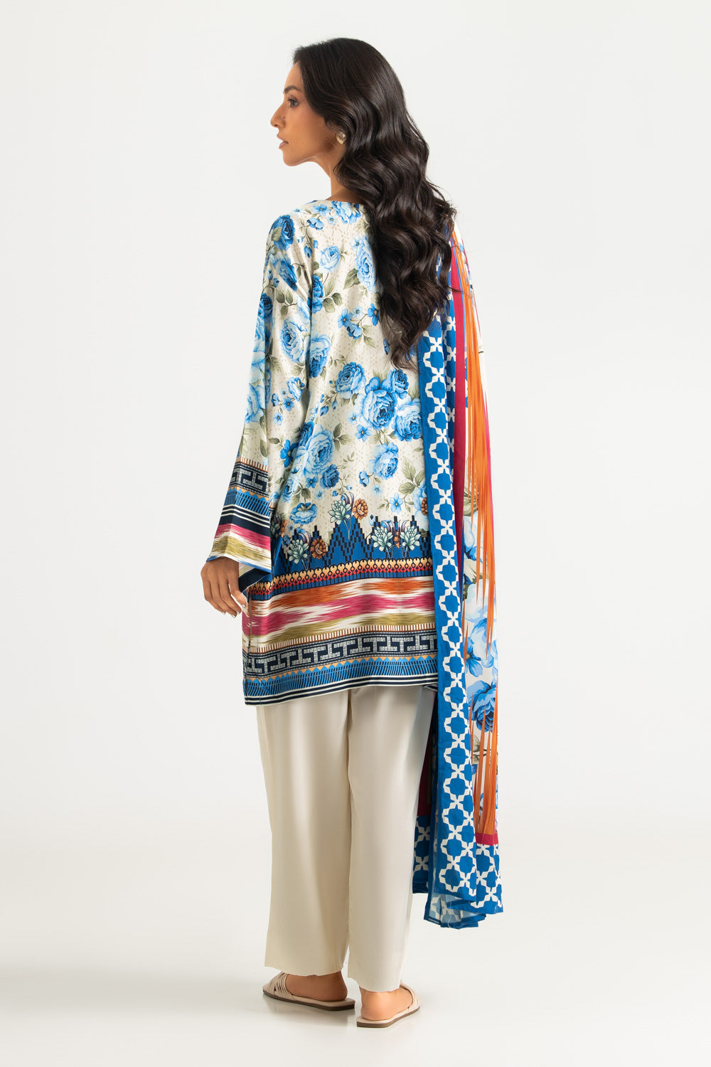 3PC Linen Printed Suit