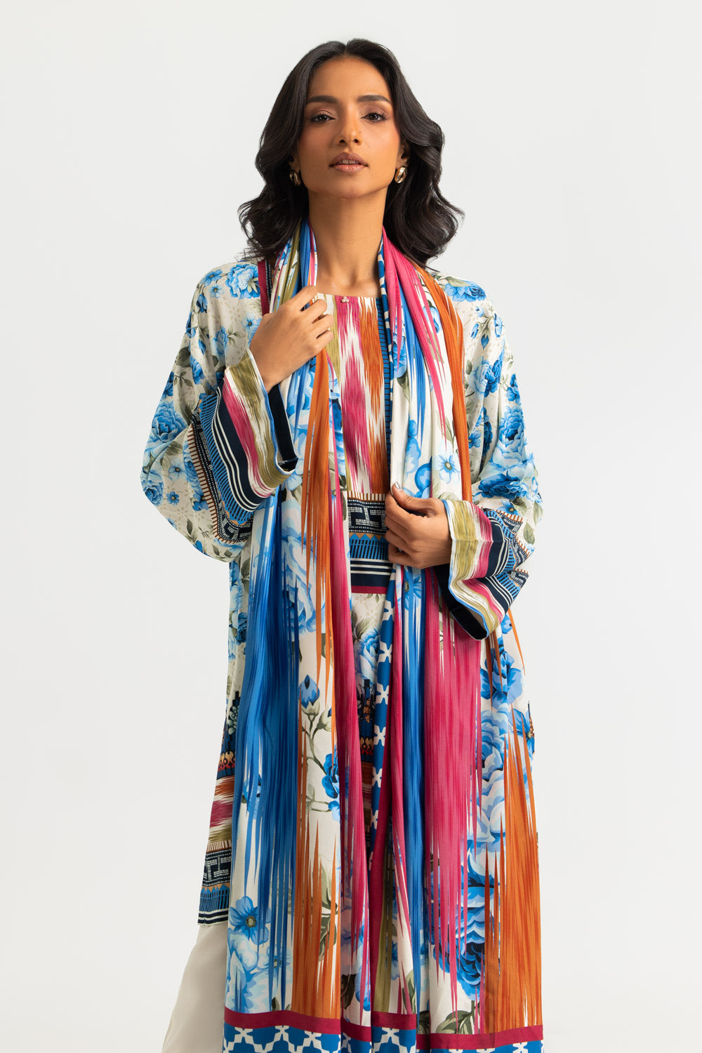 3PC Linen Printed Suit