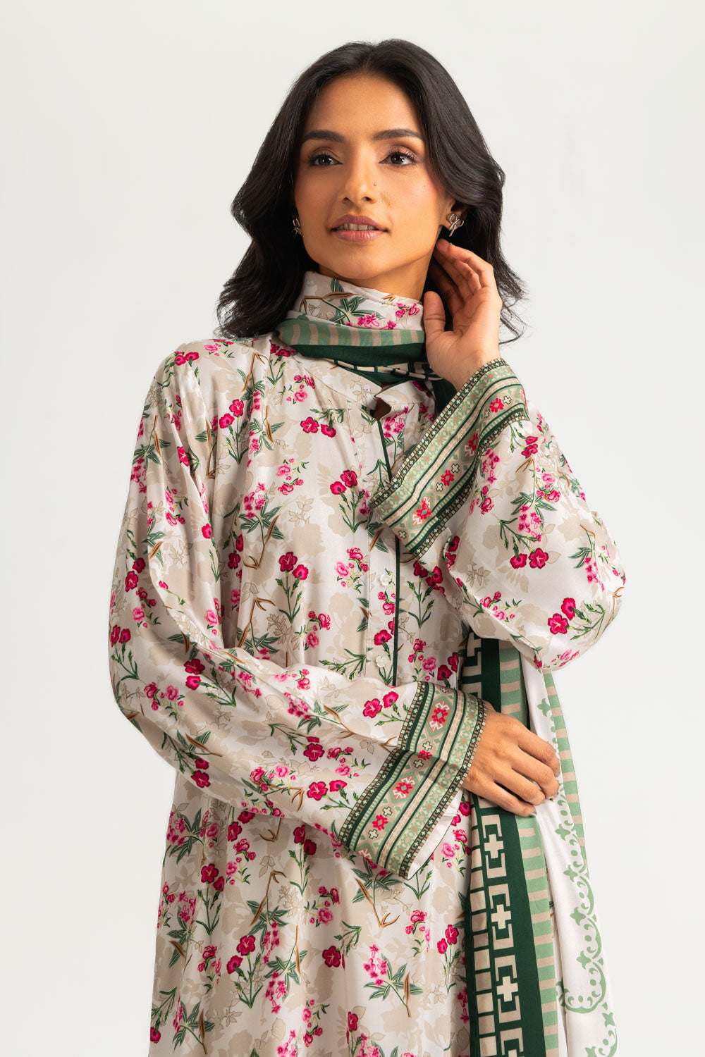 3PC Linen Printed Suit