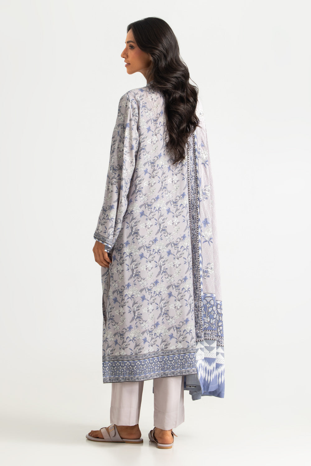 3PC Linen Printed Suit