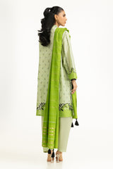 3PC Lurex Jacquard Printed Suit IUSTKSD-1356