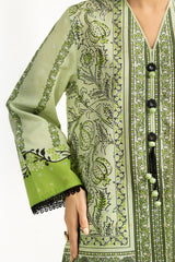 3PC Lurex Jacquard Printed Suit IUSTKSD-1356