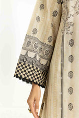 3PC Lurex Jacquard Printed Suit IUSTKSD-1357