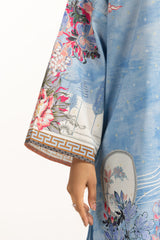 3PC Lurex Jacquard Printed Suit IUSTKSD-1368