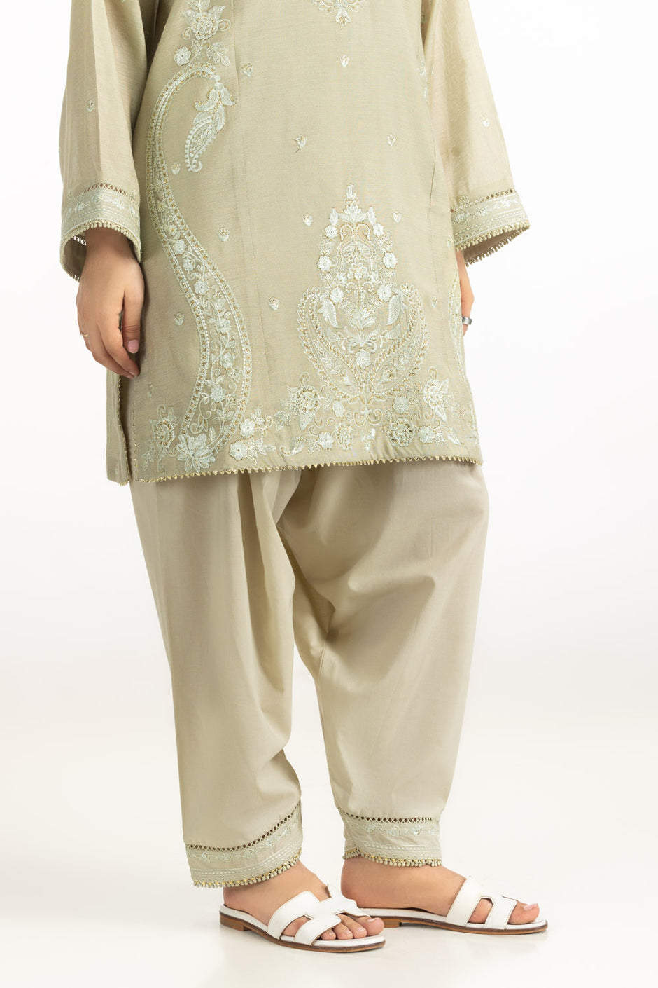 3PC Masoori Embroidered Suit