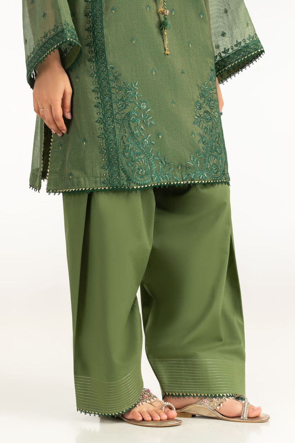 3PC Masoori Embroidered Suit