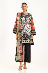 3PC Mehsuri Srtipe Khaddar Printed Suit IUSTKSD-1247