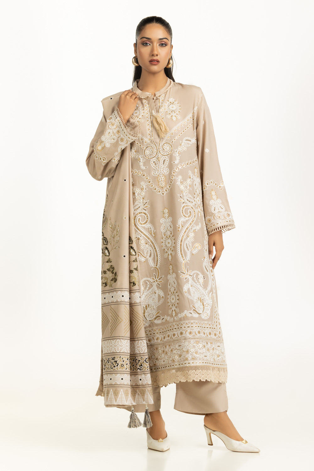 3PC Pashmina Embroidered Suit IUSTKSD-1199