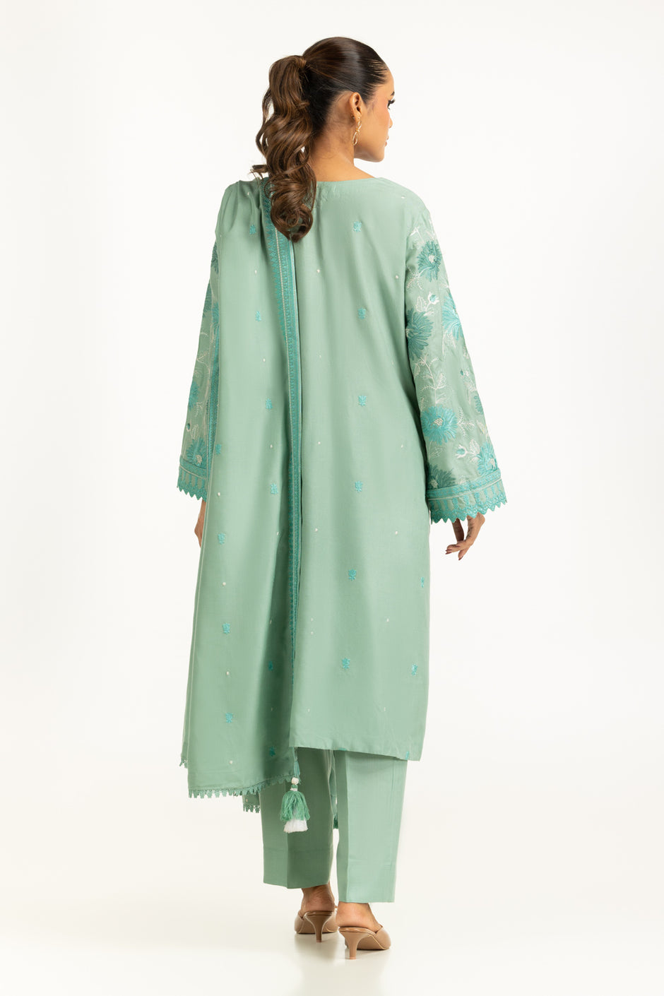 3PC Pashmina Embroidered Suit