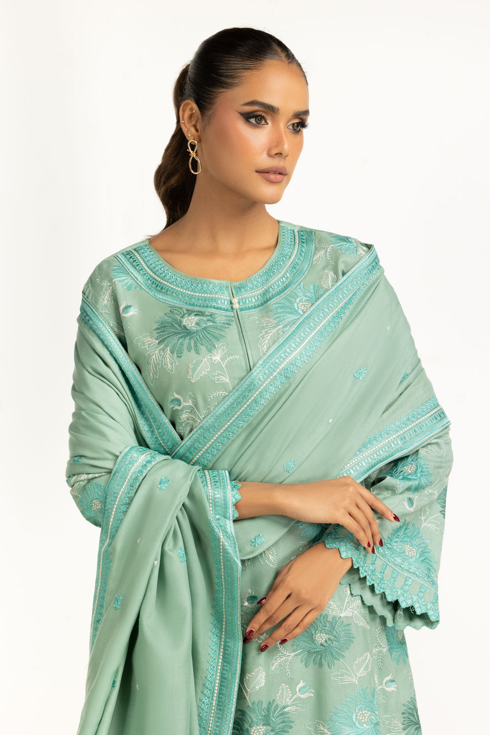 3PC Pashmina Embroidered Suit IUSTKSD-1270