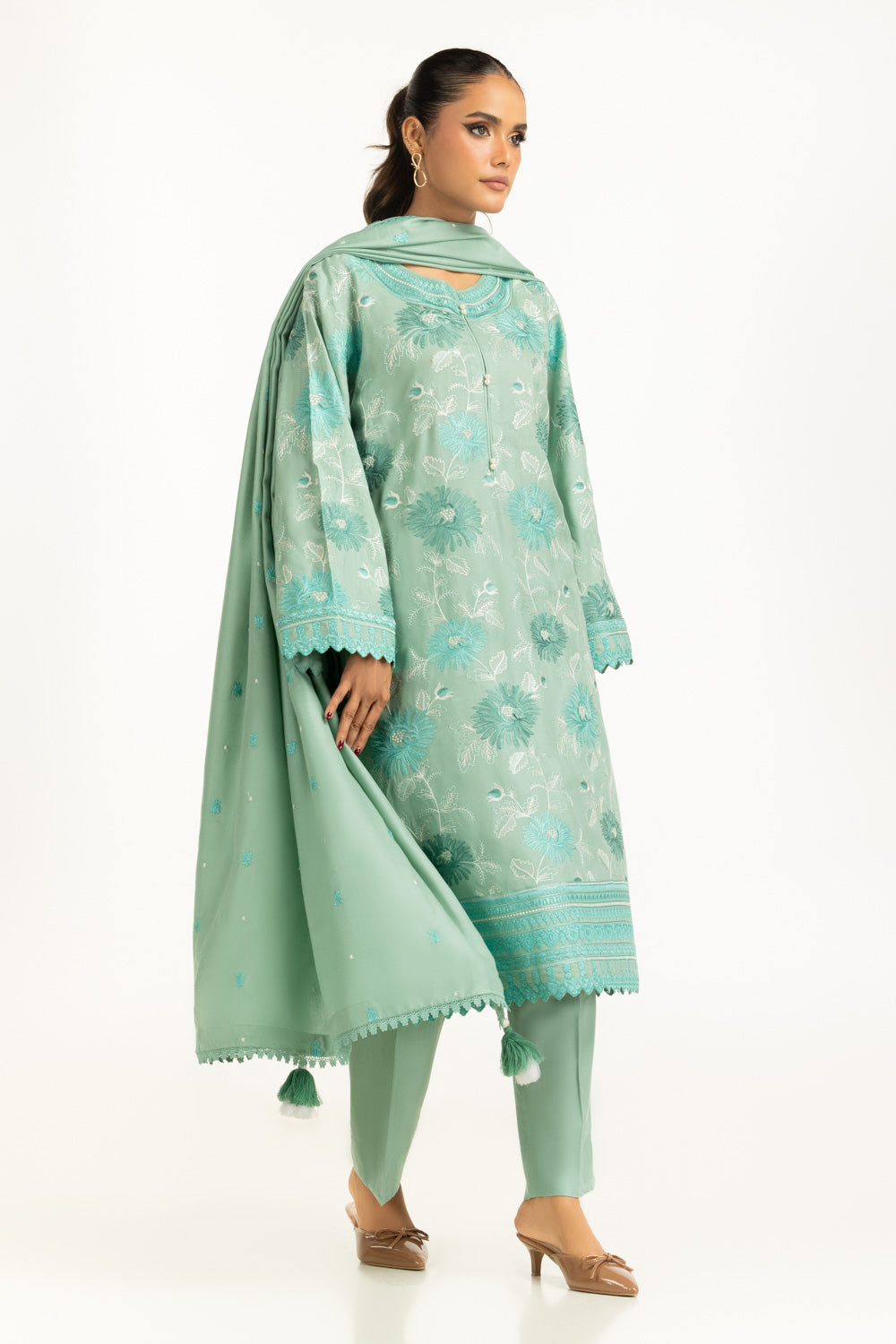 3PC Pashmina Embroidered Suit IUSTKSD-1270