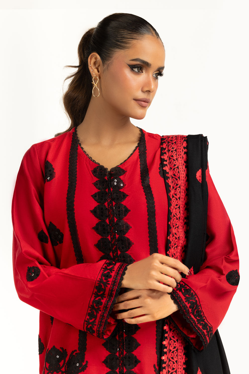 3PC Pashmina Embroidered Suit IUSTKSD-1275