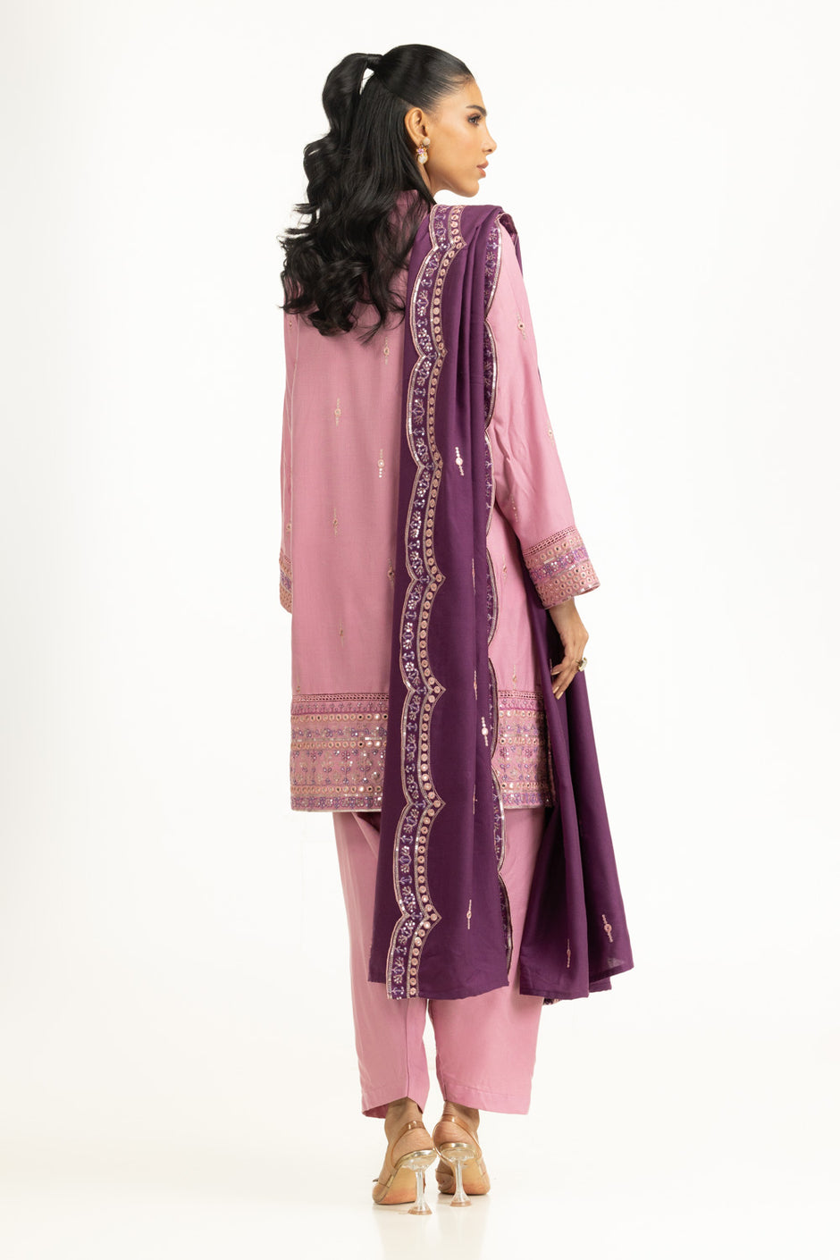 3PC Pashmina Embroidered Suit