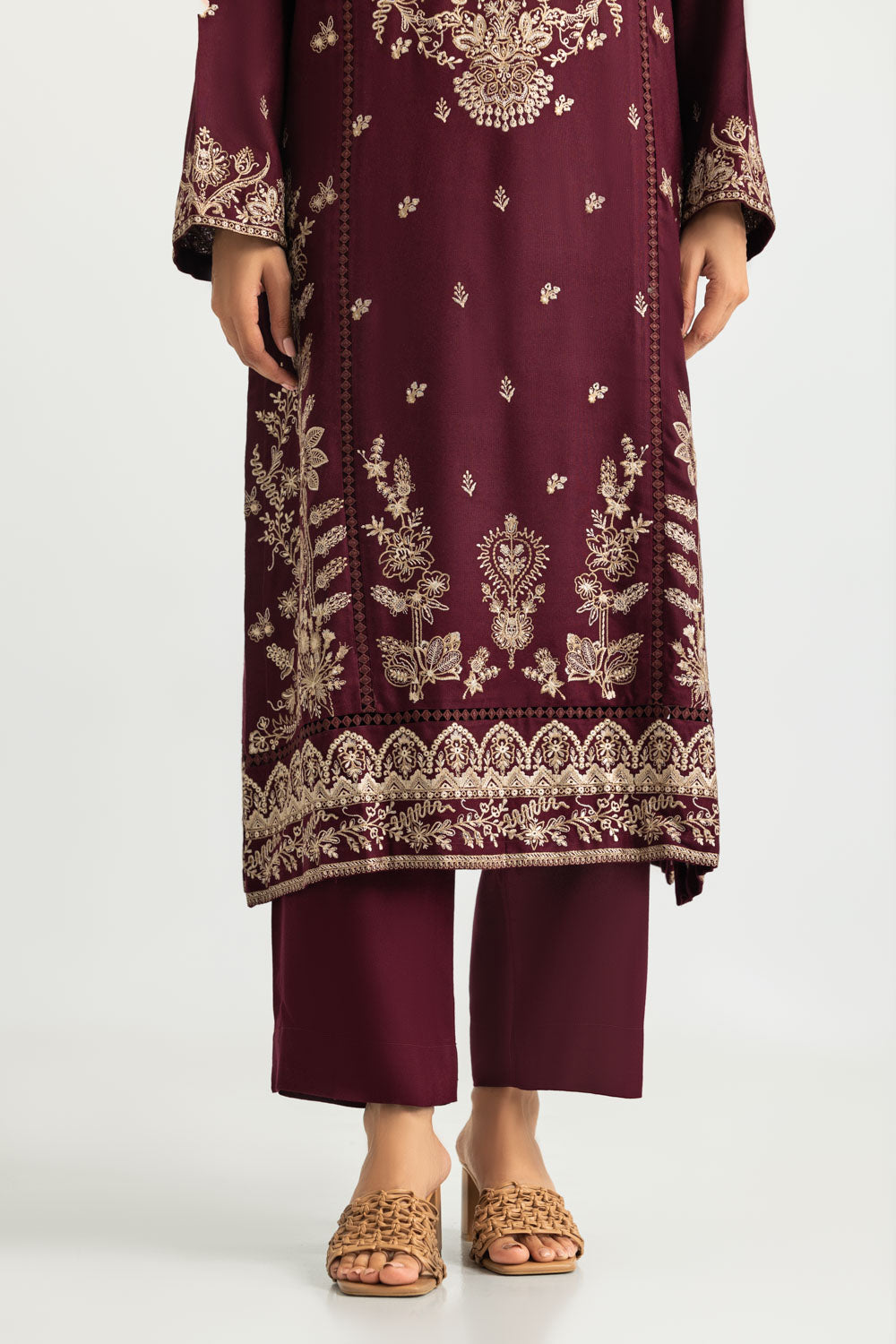 3PC Pashmina Embroidered Suit