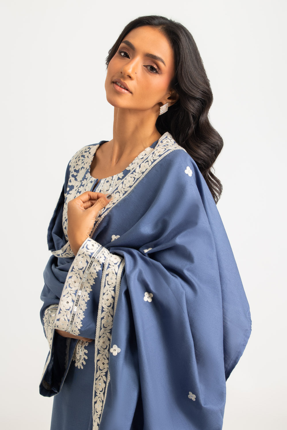 3PC Pashmina Embroidered Suit