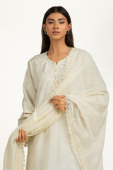 3PC Poly Cambric Printed Suit With Embroidered IPSTD-44749