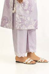 3PC Poly Cambric Printed Suit With Embroidered IPSTD-44751