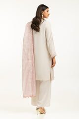 3PC Poly Slub Lawn Embroidered Suit IPSTD-44731