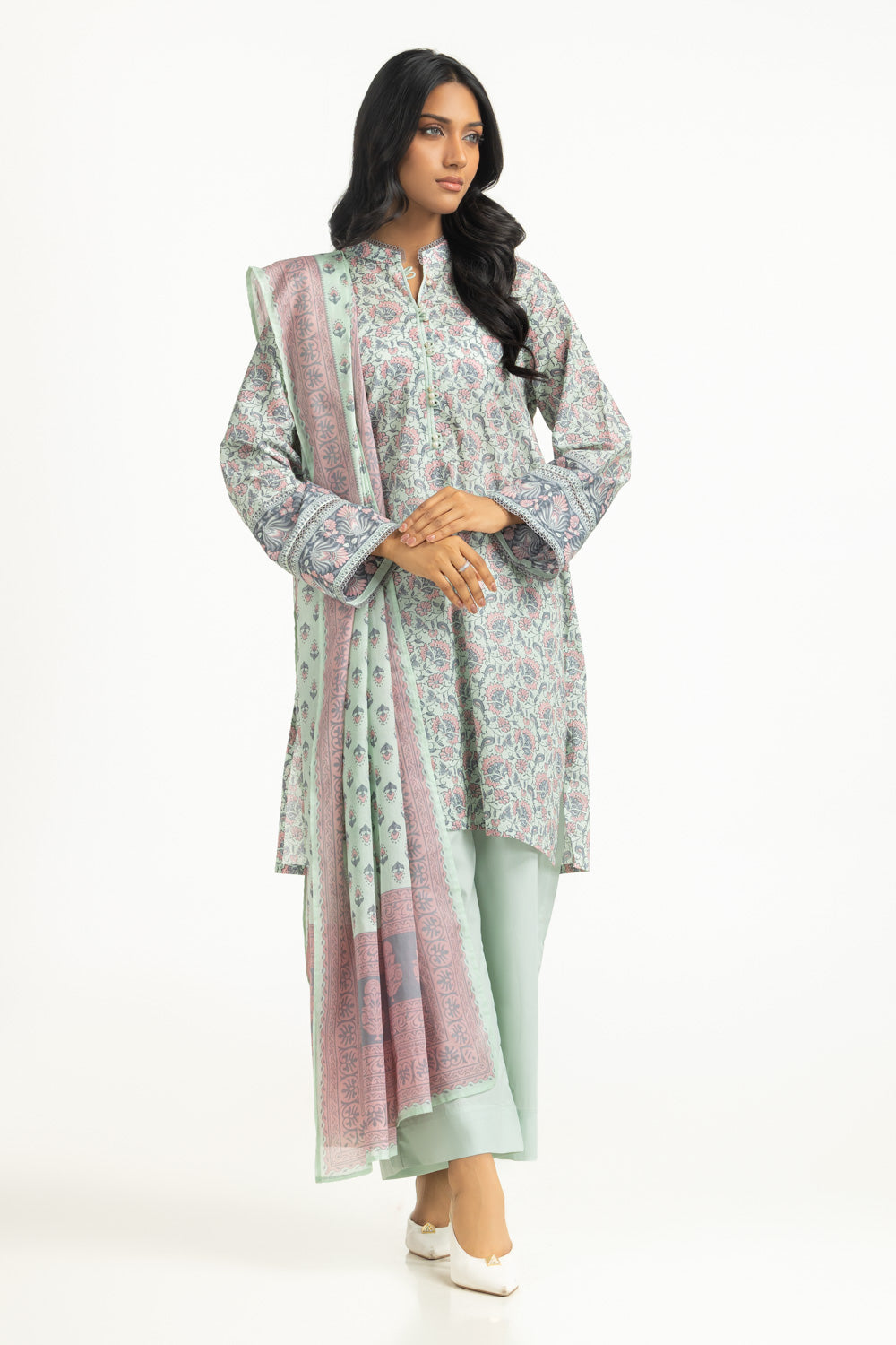 3PC Printed Lawn Suit
