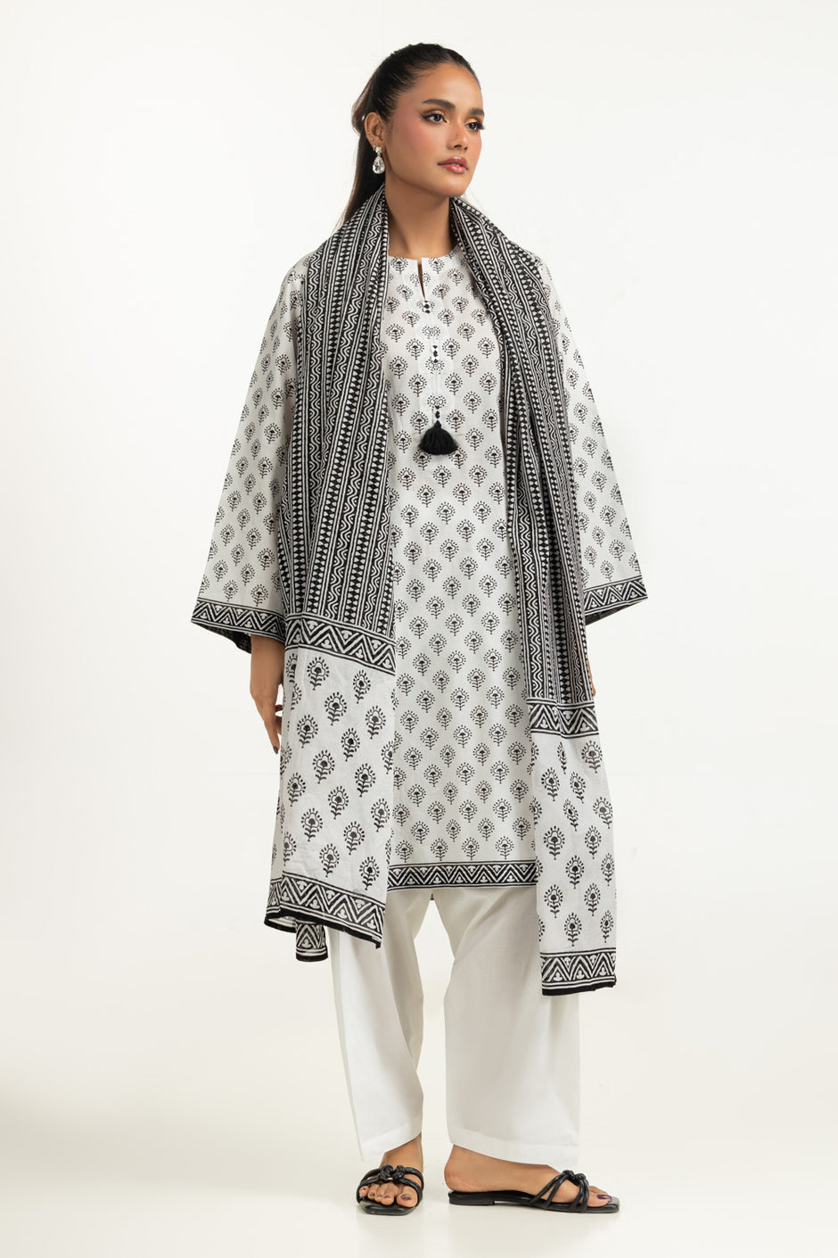 3PC Printed Lawn Suit