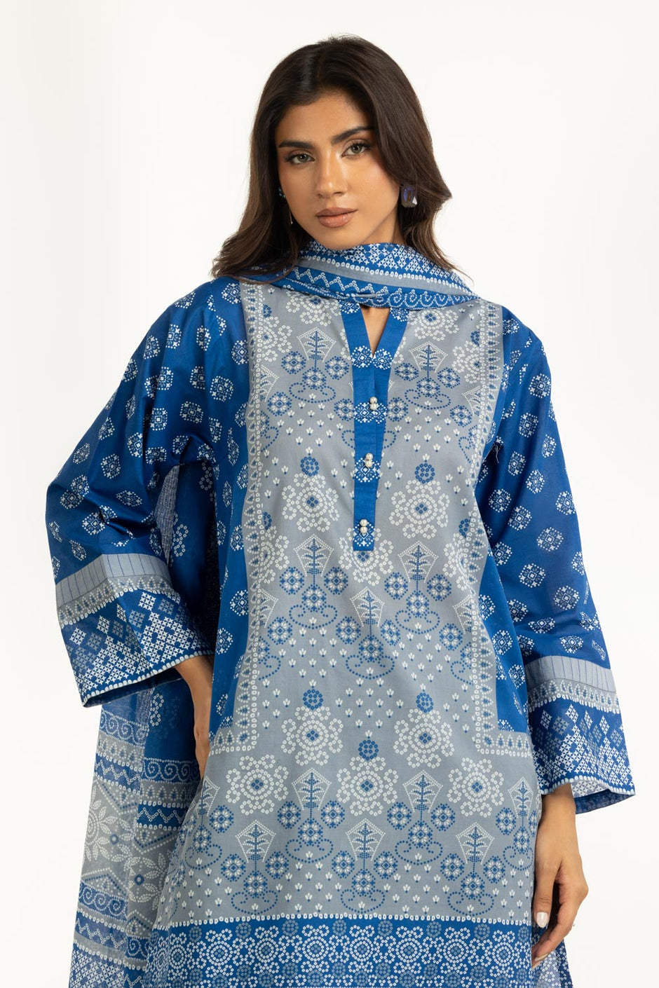3PC Printed Lawn Suit