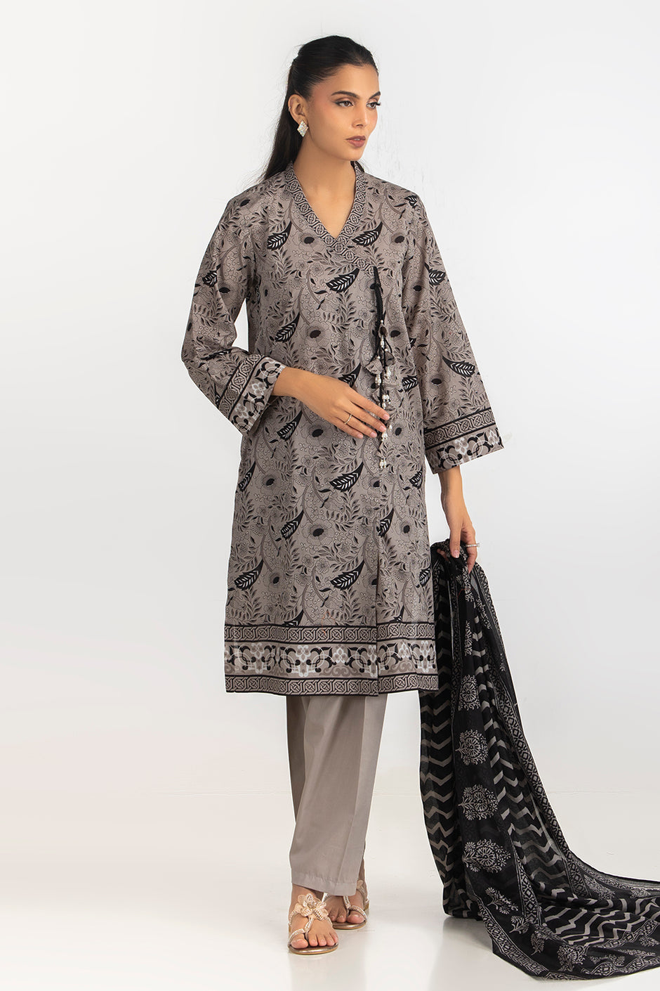 3PC Printed Lawn Suit