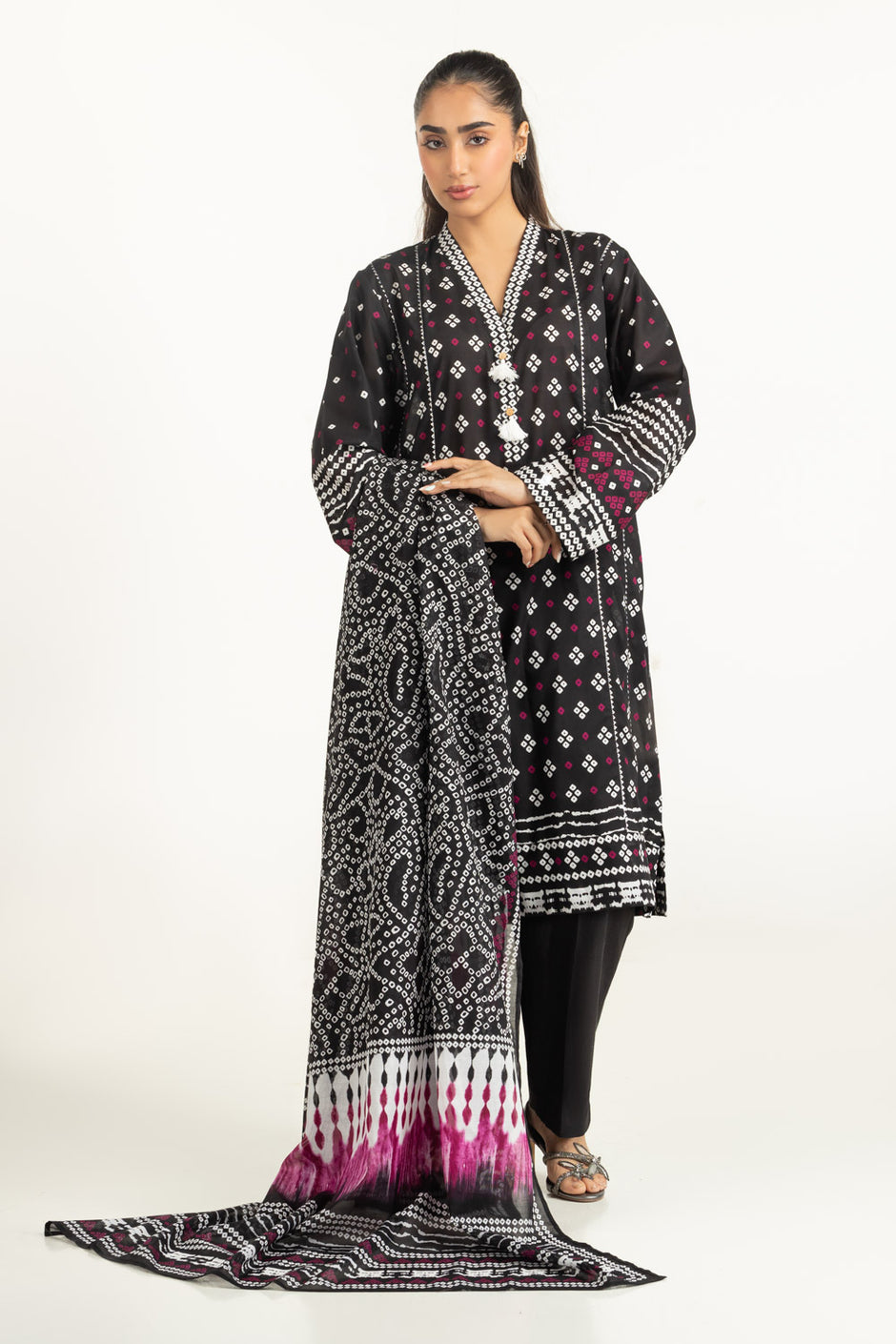 3PC Printed Lawn Suit