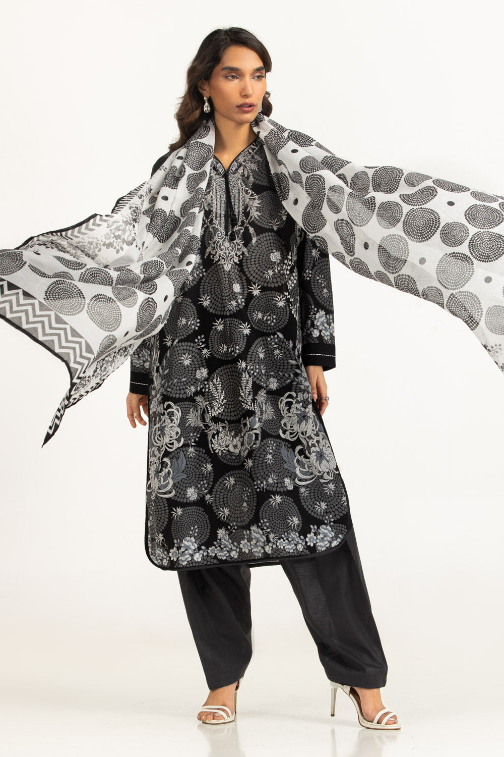 3PC Printed Lawn Suit