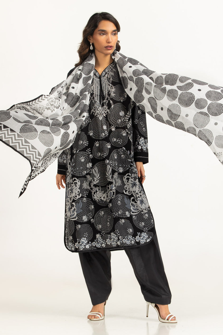 3PC Printed Lawn Suit