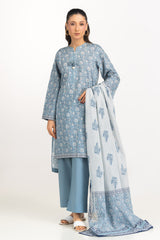 3PC Printed Lawn Suit IUSTKSD-2175