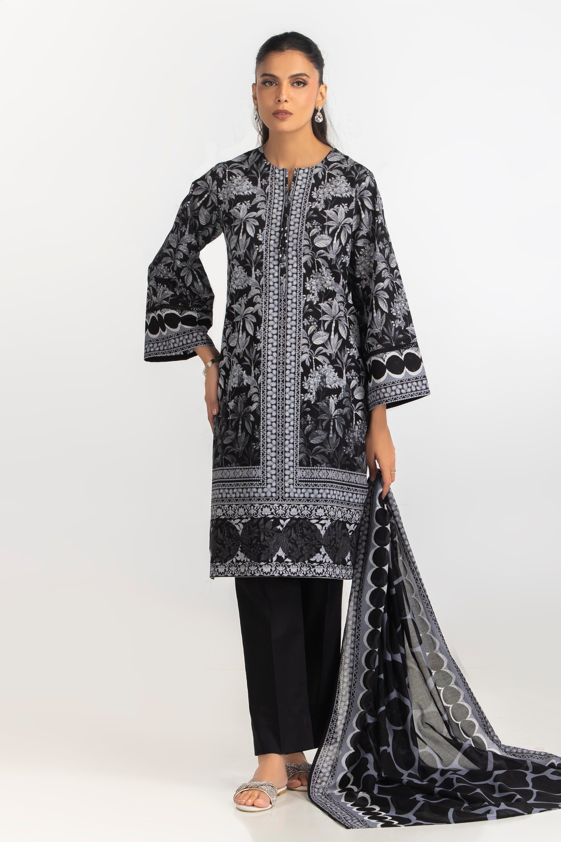 3PC Printed Lawn Suit