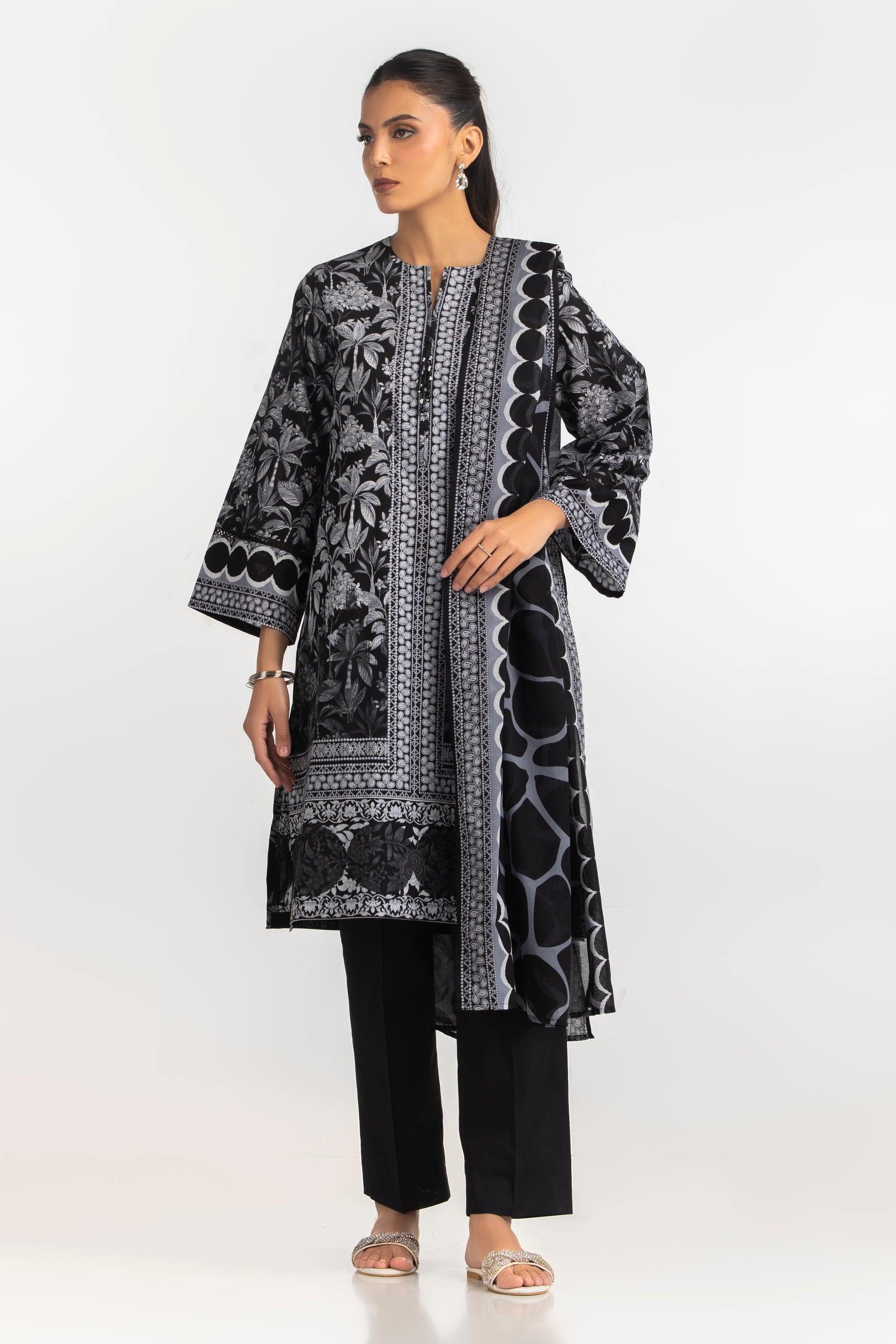 3PC Printed Lawn Suit