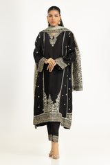 3PC Rawsilk Embroidered Suit IPSTD-45039