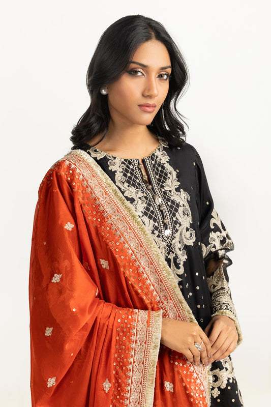 3PC Rawsilk Embroidered Suit IPSTD-77419