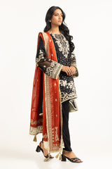 3PC Rawsilk Embroidered Suit IPSTD-77419