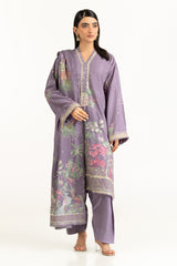 3PC Rawsilk Embroidered Suit IUSTKSD-1065