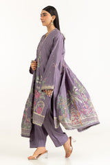 3PC Rawsilk Embroidered Suit IUSTKSD-1065